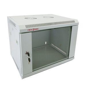 Armario rack mural 19'' 9U 570x450x520mm pared SOHORack desmontado DIY Blanco RAL7035 de RackMatic