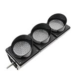 Semáforo para interior y exterior IP65 negro de 3 x 100mm de 12-24V con luces LED verde ámbar y roja - SM01200 - 04
