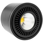 Foco LED de superficie Lámpara COB 9W 220VAC 3000K negra 85mm - NE05400 - 01
