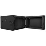 Armario Rack mural 19" 6U F600 600x600x374mm pared desmontado DIY negro Lanberg - WK34200 - 02