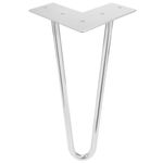 Pies para mesa y mueble Patas en cromado 2 varillas 41 cm 4-pack - IN05500 - 08