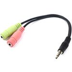 Adaptador de audio OMTP para auricular y micrófono minijack 3.5mm - AW01000 - 01