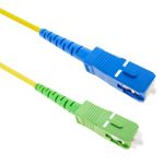 Cable de fibra óptica SC/UPC a SC/APC monomodo simplex 9/125 de 50 cm OS2 - FL01100 - 01