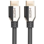 Cable HDMI Lanberg CA-HDMI-30CU-0005-BK HDMI 2.1 8K 60HZ 0,5m Negro - HI12300 - 02