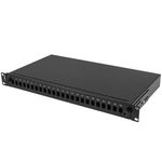 Patch panel para rack 19" 1U 24 SC simplex o LC duplex - FQ10700 - 03