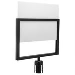 Portacarteles A3 color negro para poste separador - BB04100 - 04