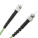 Cable de fibra óptica OM5 multimodo duplex 50µm/125µm ST/PC a ST/PC 100Gb de 2 m - GC04300 - 04