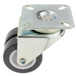 Rueda doble pivotante industrial de PU y PVC sin freno 50 mm 4 pack - QS04100 - 08