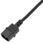 Regleta de enchufes rack 10" de 3 schuko y conector C14 - RE07200 - 08