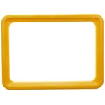 Marco para letreros y carteles A6 150x110mm amarillo para rotulación - SU00200 - 01