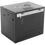 Armario rack mural 19'' 9U 600x300x506 mm de pared SOHORack de RackMatic de color negro RAL 9005 - WM43200 - 02