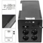 SAI de linea sinusoidal SW-PRO de 1100VA 700W con 4 schuko - UP12100 - 03