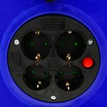 Enrollacables eléctrico de 4 schuko de 15 m - CH01300 - 05