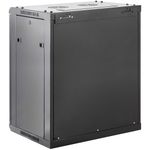 Armario rack mural 19'' 15U 600x600x770mm pared negro SOHORack GO montado - WK02500 - 03