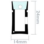 Tira luz flexible LED Neón Flex LNF 26x14mm 220VAC de 3m RGB multicolor - S106500 - 04