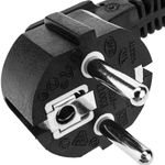 Cable de alimentación eléctrico IEC-60320 C5 a schuko macho de 1.5 m negro - FB09300 - 06