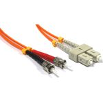 Cable de fibra óptica ST a SC multimodo duplex 50/125 de 5 m - FX05500 - 01