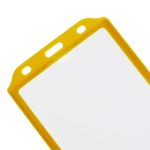 Funda de plástico para carnet de identidad ID vertical B7 88x120mm amarillo - SY03100 - 03