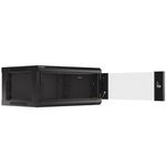 Armario Rack mural 19" 4U F450 600x450x277mm pared desmontado DIY negro Lanberg - WK31300 - 03