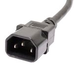 Cable eléctrico US NEMA-5-15R a IEC-60320-C14 de 0.4m negro - CL08100 - 04