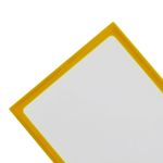 Funda de plástico para carnet de identidad ID vertical B7 88x120mm amarillo - SY03100 - 04