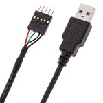 Cable USB 2.0 5-pin a AM 30cm (5P-M/A-M) - UB02300 - 05