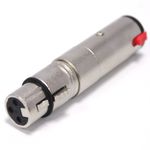 Adaptador de audio XLR 3-pin hembra a jack 6.3mm hembra - AY00600 - 01