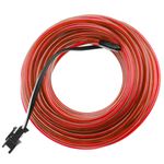 Cable electroluminiscente rojo de 2.3mm en bobina 10m conectada a 220VAC - NW03000 - 01