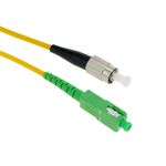 Cable de fibra óptica FC/PC a SC/APC monomodo simplex 9/125 de 2 m OS2 - FL02300 - 03