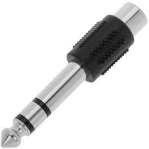 Adaptador audio estéreo TRS jack-6.3mm-macho a 1xRCA-hembra