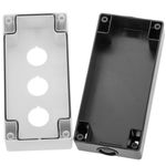 Caja de control de dispositivos eléctricos para 3 pulsadores o interruptores de 22 mm blanco - TH07300 - 02