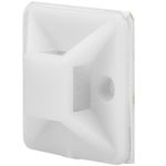Pack de 100 bases blancas autoadhesivas 20x20mm para bridas de 5mm - BR10100 - 07