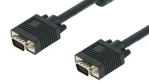 Cable VGA doble apantallamiento Premium HD15 Macho / HD15 Macho Negro
