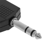 Duplicador audio estéreo TRS 1xjack 6.3mm macho a 2xjack 6.3mm hembra - AY02300 - 04