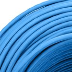 Bobina de cable de red LAN UTP categoría cat.6 23AWG CCA rígido azul 305 m - LN09100 - 05