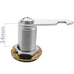 Cerradura de leva de 37mm x M18 con llave plana - KY01500 - 02