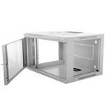 Armario rack mural 19'' 4U 600x450x283 mm de pared SOHORack de RackMatic de color blanco RAL 9035 - WR41100 - 03