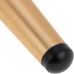 Pack de 4 patas ladeadas para muebles con forma cónica y protección antideslizante de 12cm color negro y dorado - IN10700 - 06