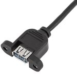 Cable USB 3.0 tipo A Macho acodado a USB tipo A Hembra para Panel 100 cm - UB10500 - 08
