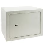 Caja fuerte de seguridad de acero y con llaves 35 x 25 x 25 cm beige - BY01100 - 01