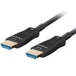 Cable óptico HDMI V2.1 de Lanberg macho a macho de 40 m color negro CA-HDMI-30FB-0400-BK - HG17200 - 01