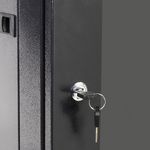 Armario rack mural 19" 12U 600x600x640mm pared negro SOHORack GO montado - WK02400 - 05