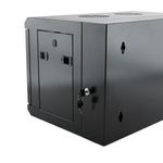 Armario rack mural 19" pivotante 6U 600x400x390mm pared SOHORack de RackMatic - WM04100 - 06