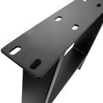 Pies rectangulares para mesita y banqueta. Patas en acero negro 400 x 80 x 430 mm 2-pack - IP02800 - 07