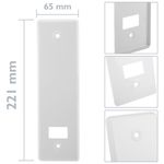 Placa embellecedora para recogedor de persiana en color blanco - BS22000 - 02