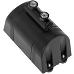 Fijación de pared imantada de plástico negro con 2m de cinta retráctil roja - BB02900 - 07