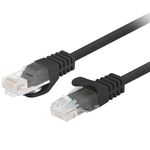 Cable de red ethernet Cat. 6 UTP de 0,25 m de color negro PCU6-10CC-0025-BK - RJ14100 - 01