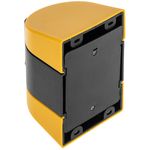 Fijación de pared negro amarillo con 5m de cinta retráctil roja - BB02800 - 05