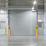 Pilona bolardo de acero con base clavada amarilla 110x1000mm - SQ00300 - 05
