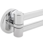 Toallero giratorio cromado doble barra modelo Renne - KS31100 - 06